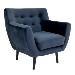 Fauteuil Design en velours-CORALINE