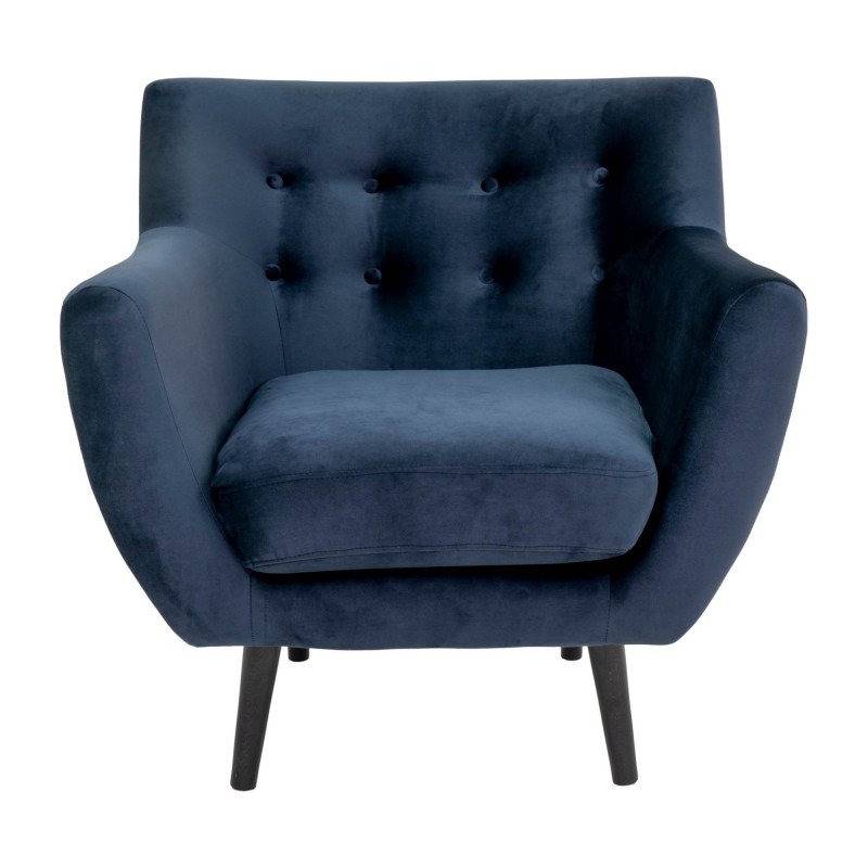 Fauteuil Design en velours-CORALINE