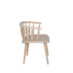 Fauteuil en bois clair JORNA