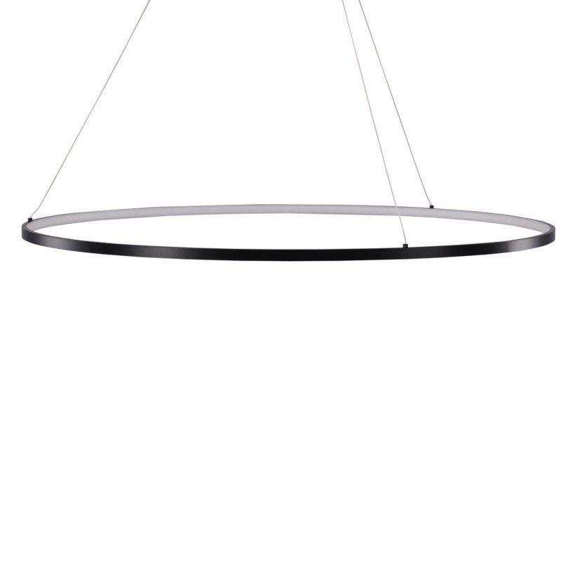 Lampe suspendue en métal noir RODA