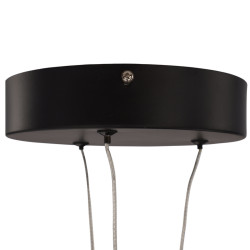 Lampe suspendue en métal noir RODA