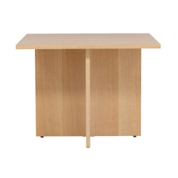 Petite table à manger carré moderne en bois 100cm LIANA