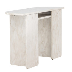 Console contemporaine effet marbre beige ALESO