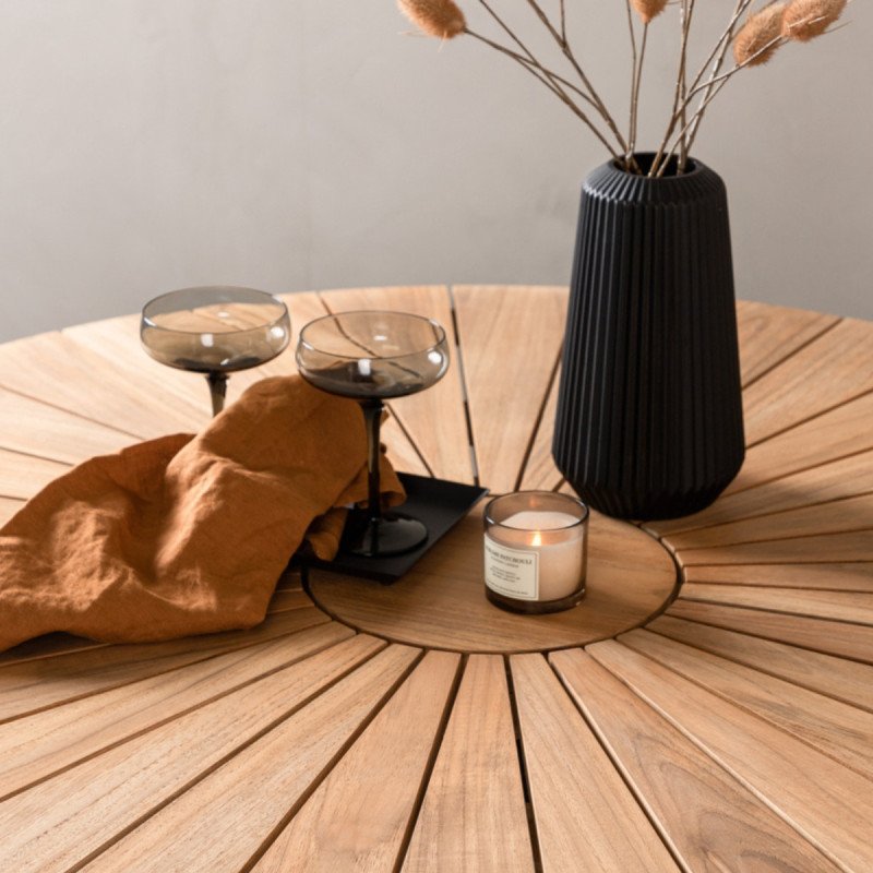 Table d'extérieur en bois et métal COFY