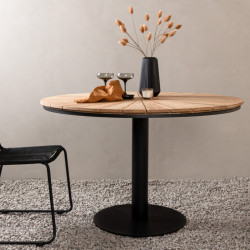 Table d'extérieur en bois et métal COFY