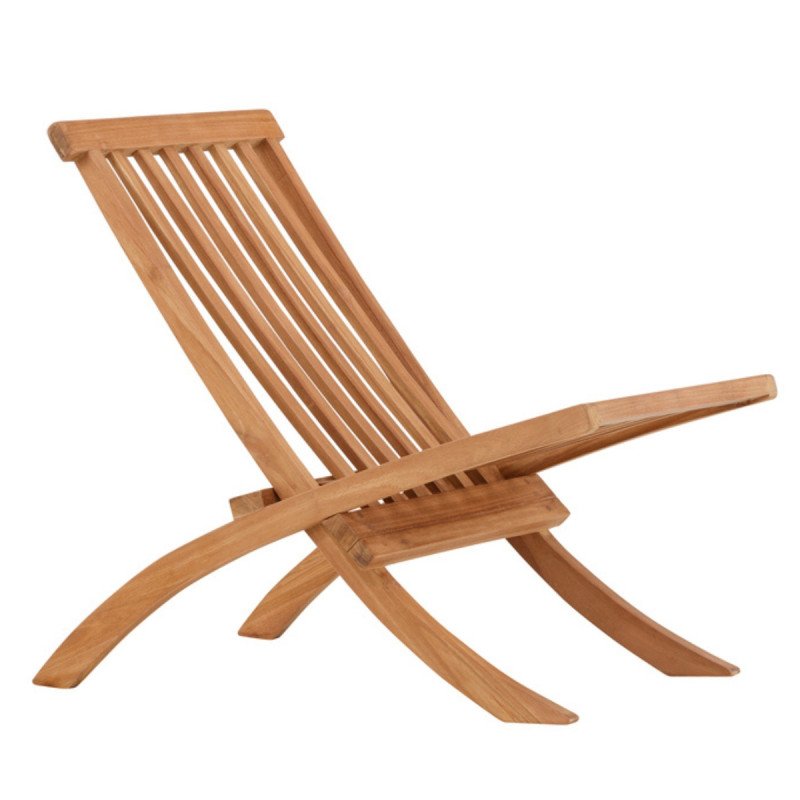 Fauteuil d'extérieur en bois KEMIA