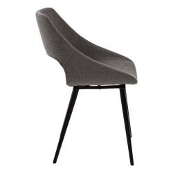 Chaise tissu design ergonomique - 3 couleurs en stock