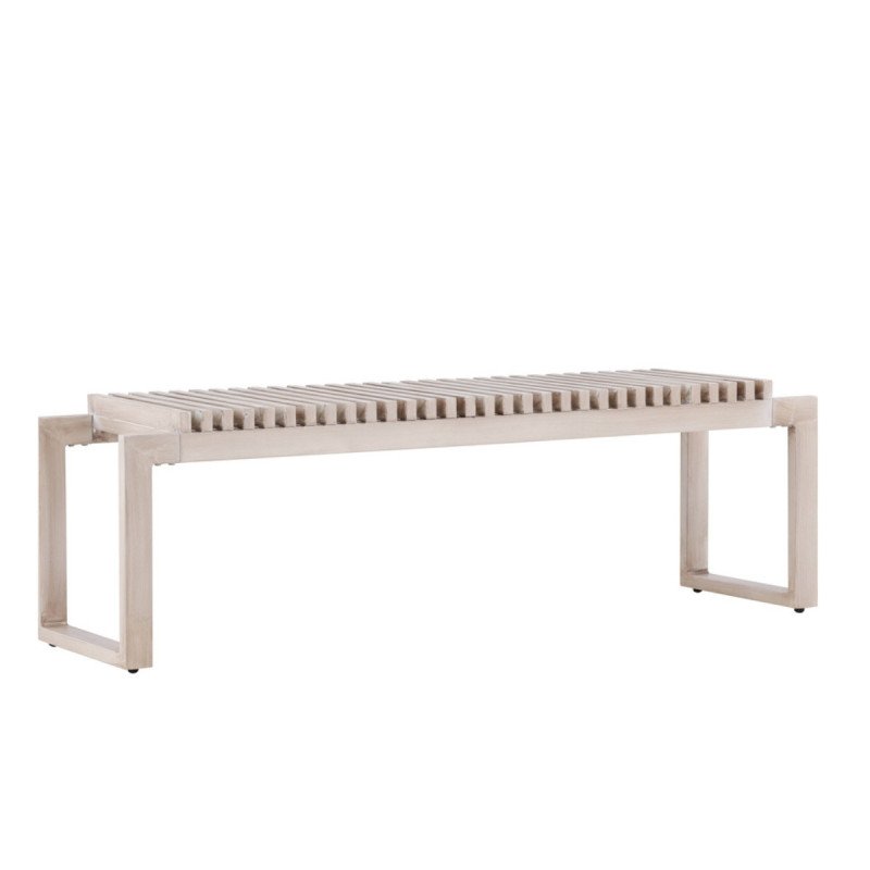 Banc extérieur en métal beige ATHLA