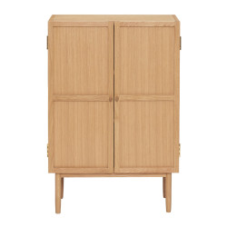 Buffet bas 2 portes en bois clair ALESSIO