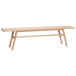 Banc minimaliste en bois clair 180cm BUDAPEST