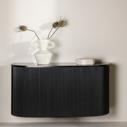 Console en bois noir design LAK