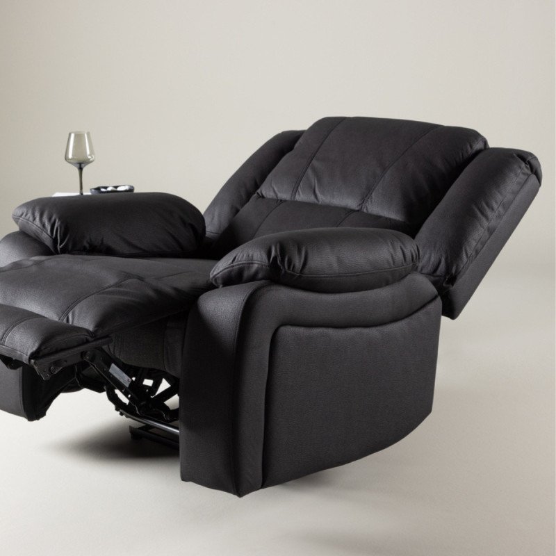 Fauteuil relax noir SINGA