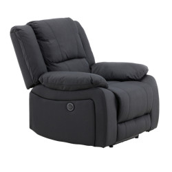 Fauteuil relax noir SINGA