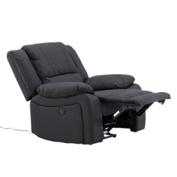 Fauteuil relax noir SINGA