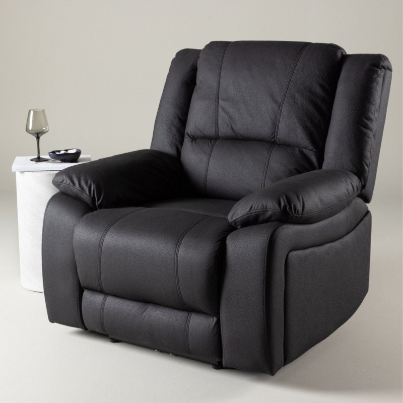 Fauteuil relax noir SINGA