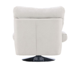 Fauteuil en tissu blanc moderne FLOY