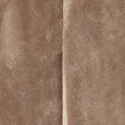 Tapis rond en tissu beige ANCA