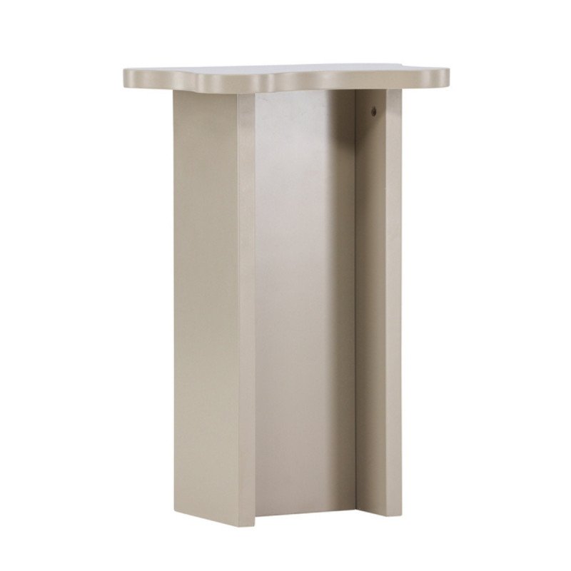 Table d'appoint design en bois beige MOLI