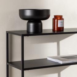 Table d'appoint en acier noir ARIAH