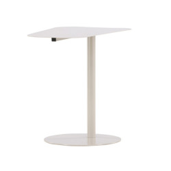 Table d'appoint en métal beige GIA