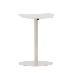 Table d'appoint en métal beige GIA