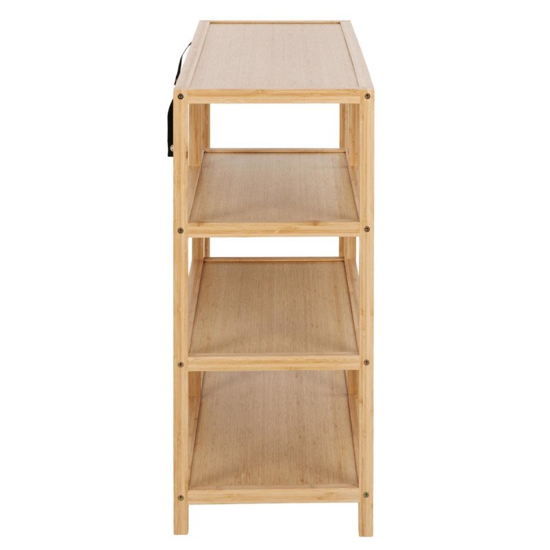 Etagère en bois clair 4 étages MIZAK