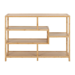 Etagère en bois clair 4 étages MIZAK