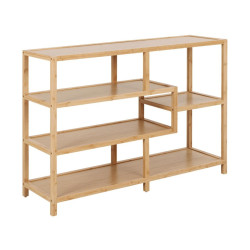 Etagère en bois clair 4 étages MIZAK