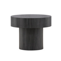 Table d'appoint noir en bois design MALU