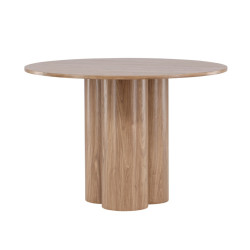 Table à manger ronde en bois design OLY