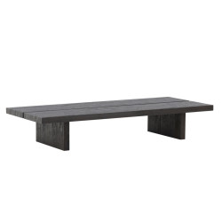 Table basse en bois noir LANKA