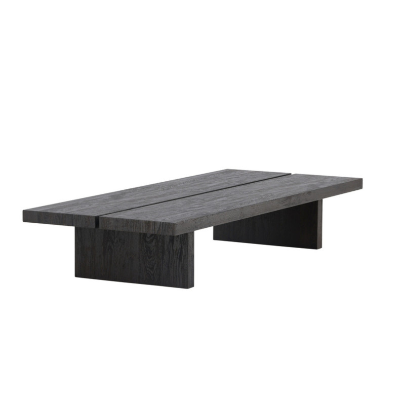 Table basse en bois noir LANKA