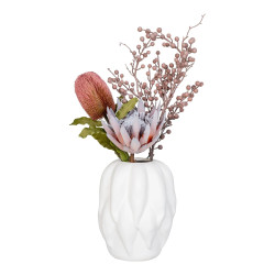 Vase moderne en céramique blanc CLYA - Décoration élégante