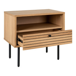 Table d'appoint 50x40x50cm en bois YORK - Rangement Salon, Chambre