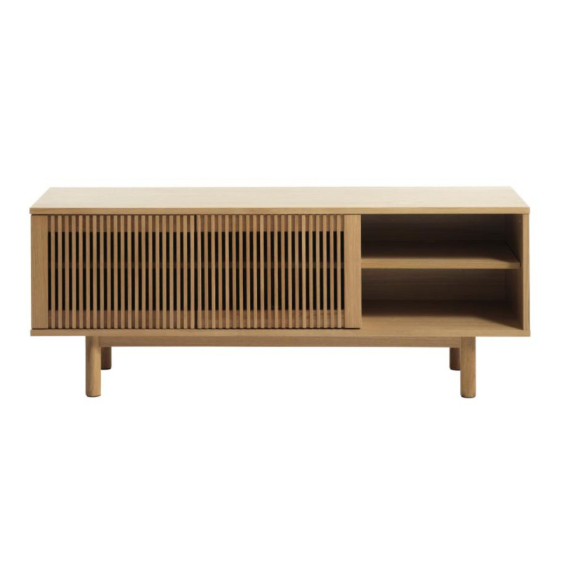 Meuble TV moderne en bois de chêne BERTIO - Rangement Salon