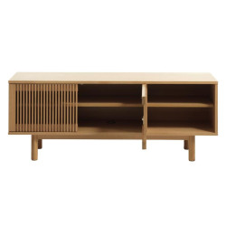 Meuble TV moderne en bois de chêne BERTIO - Rangement Salon