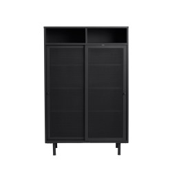 Buffet haut 140cm grillagé en métal PEEX - Rangement Industriel