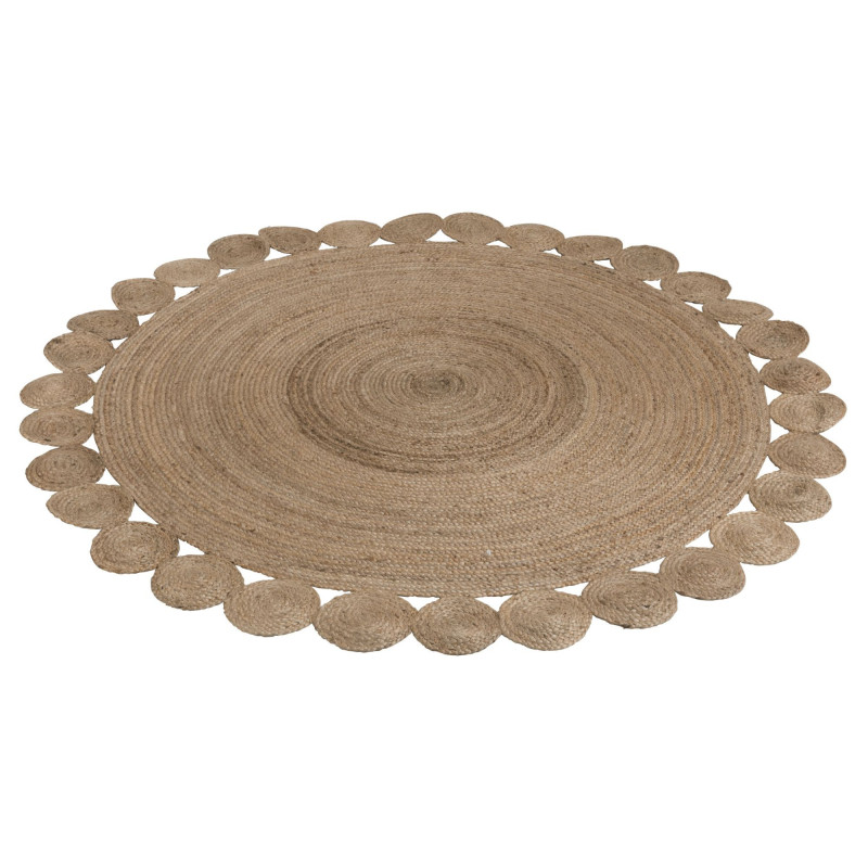 Tapis oriental jute beige TIVOLI - Déco Orientale