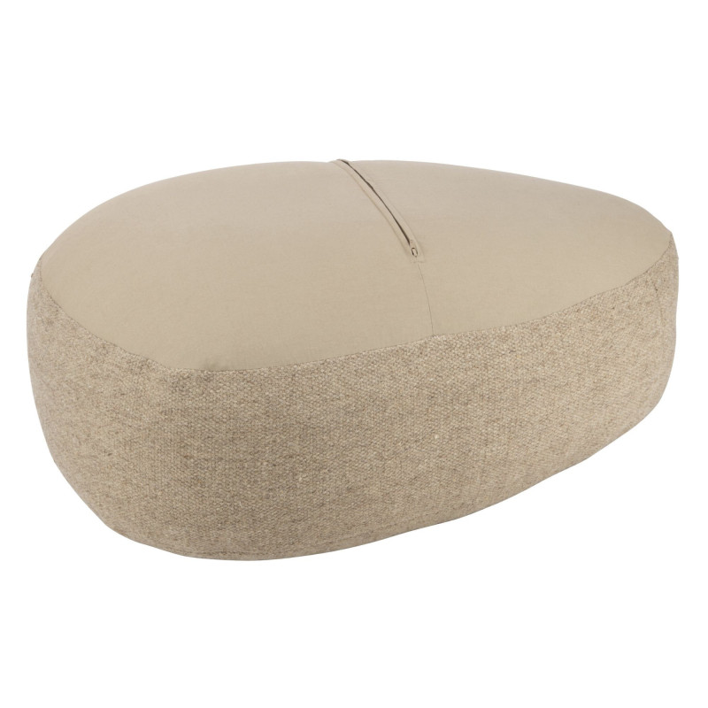 Pouf en laine beige design BEGY - Confort Minimaliste