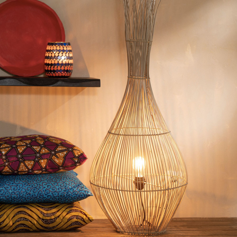 Lampe en rotin ADYO - Bohème Chic