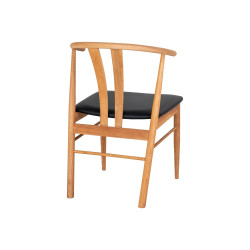 Lot de 2 chaises en bois modernes ANYA