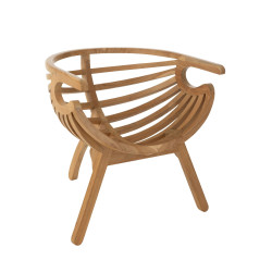 Fauteuil crabe en bois RONI - Moderne et Confortable