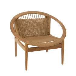 Fauteuil relax en bois RETY - Confort et Bohème Chic