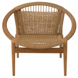 Fauteuil relax en bois RETY - Confort et Bohème Chic