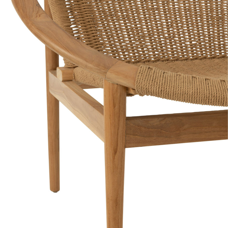 Fauteuil relax en bois RETY - Confort et Bohème Chic