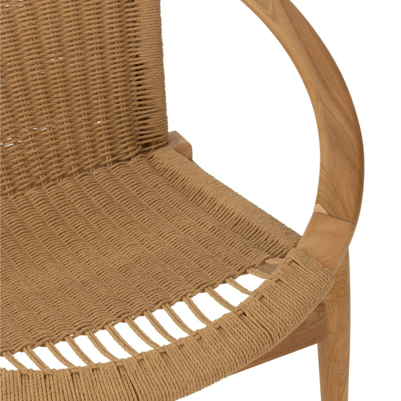 Fauteuil relax en bois RETY - Confort et Bohème Chic