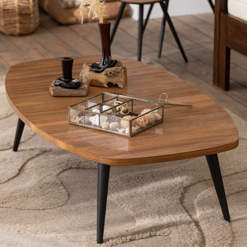 Table basse rectangulaire en bois NARAM