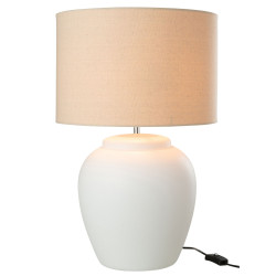 Lampe en céramique blanche OTYA - Moderne et Élégante