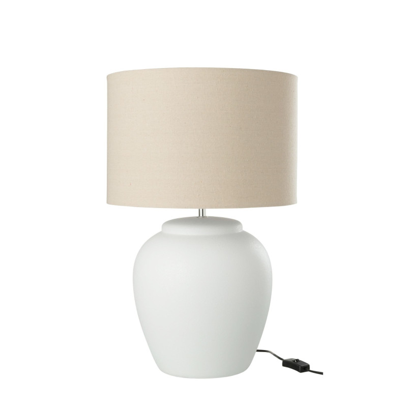 Lampe en céramique blanche OTYA - Moderne et Élégante