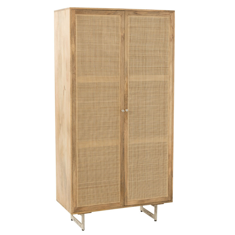 Armoire en bois 175x95 cm RATY - Bohème Chic